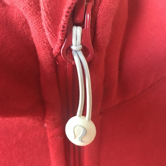 Lululemon Red It’s Just Lunch Scuba Hoodie Full Zip Jacket - Picture 13 of 17